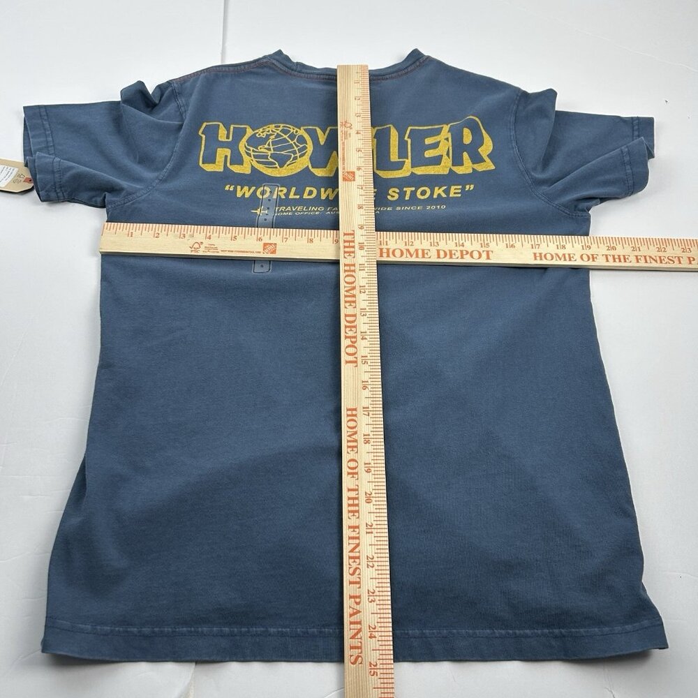 Howler Bros Cotton T Shirt Blue Worldwide Stoke Men's Small - Picture 6 of 6